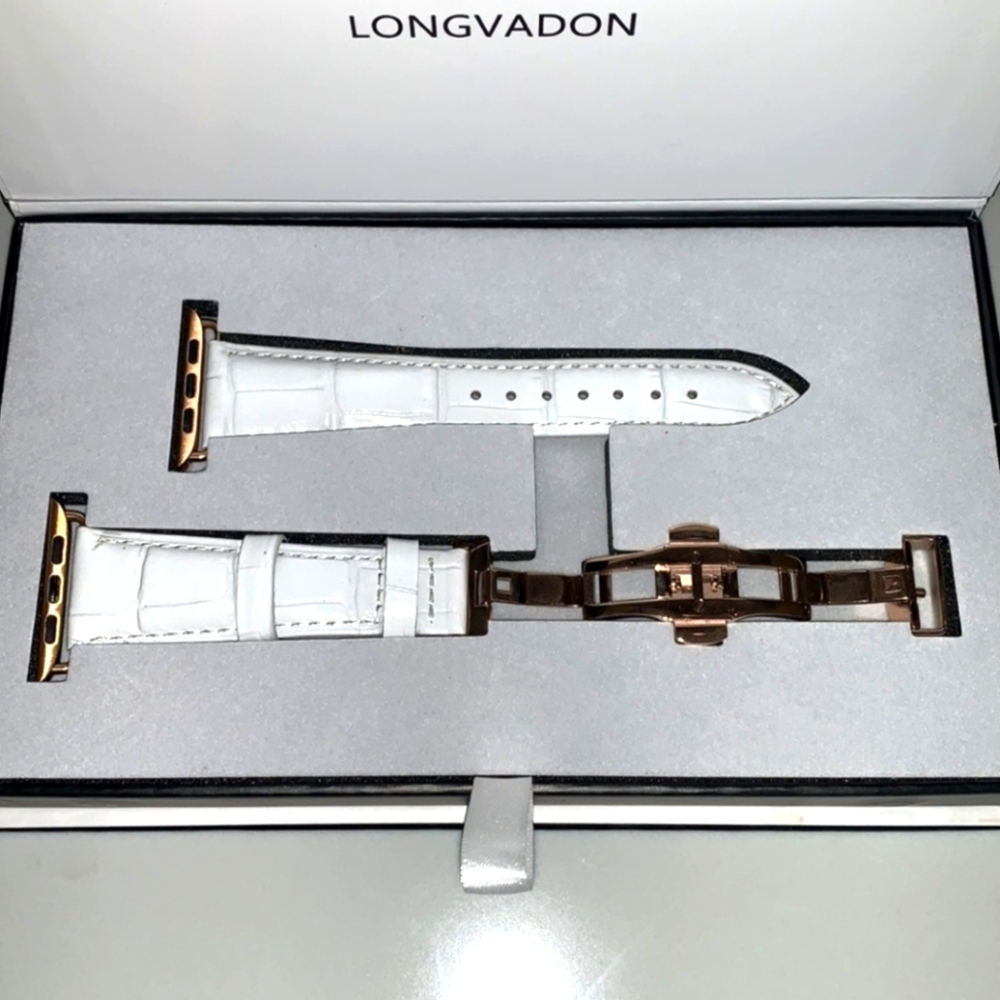 Smartwatch Band White Womens Compatible Series 1-9 Ultra 2 (38-49) Apple Watch